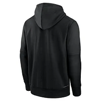 Men's Nike  Black Tampa Bay Rays Authentic Collection City Connect Therma Pullover Hoodie