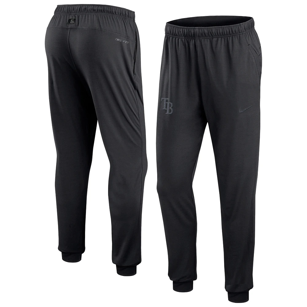 Pantalon de performance voyage Nike Tampa Bay Rays Authentic Collection pour homme, noir