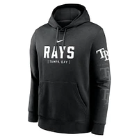 Sweat à capuche Nike pour hommes, noir, Tampa Bay Rays Fashion Club