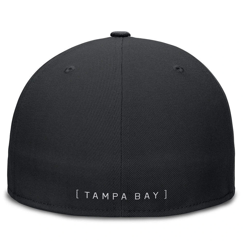 Casquette ajustée Nike noire Tampa Bay Rays Primetime True Performance pour homme