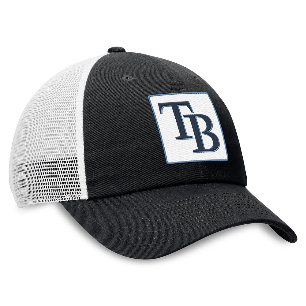 Men's Nike  Black Tampa Bay Rays Rise Adjustable Trucker Hat