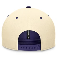 Casquette Snapback Performance Nike pour hommes, crème/violet, Tampa Bay Rays Rewind Cooperstown Collection