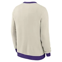 Sweat-shirt en molleton Nike Cream Tampa Bay Rays Cooperstown Collection pour homme