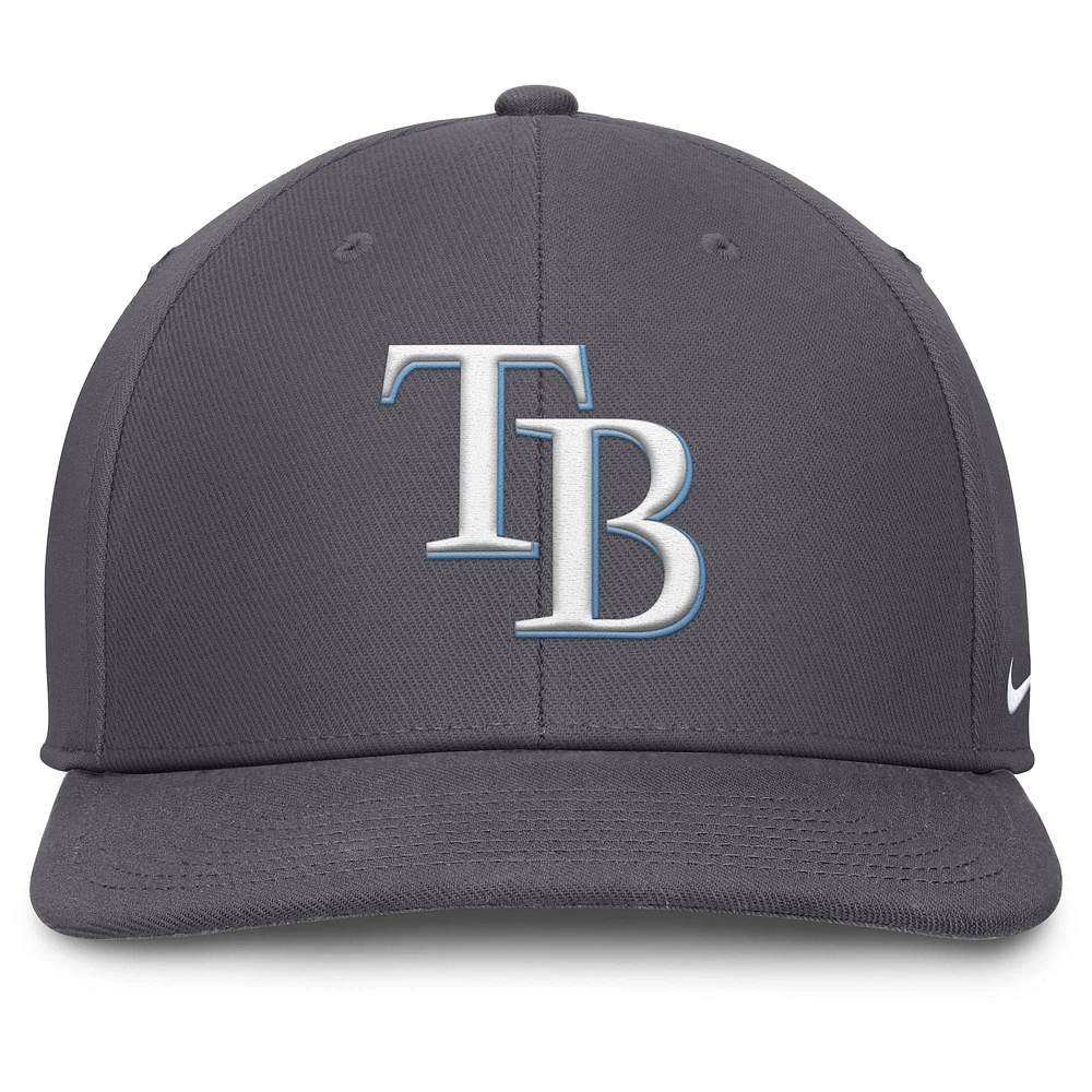 Men's Nike Gray Tampa Bay Rays Pro Performance Snapback Hat