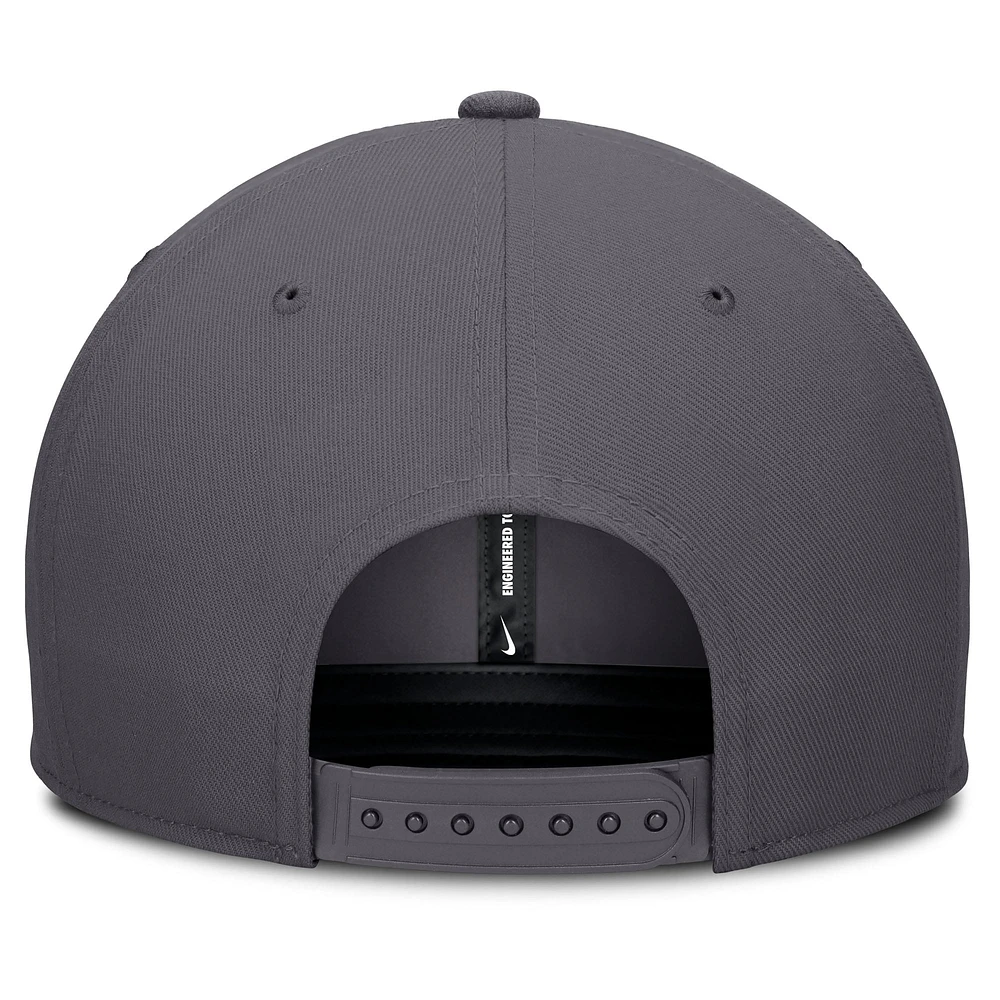 Men's Nike Gray Tampa Bay Rays Pro Performance Snapback Hat