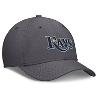 Casquette Nike Performance Flex grise Tampa Bay Rays Swoosh pour homme