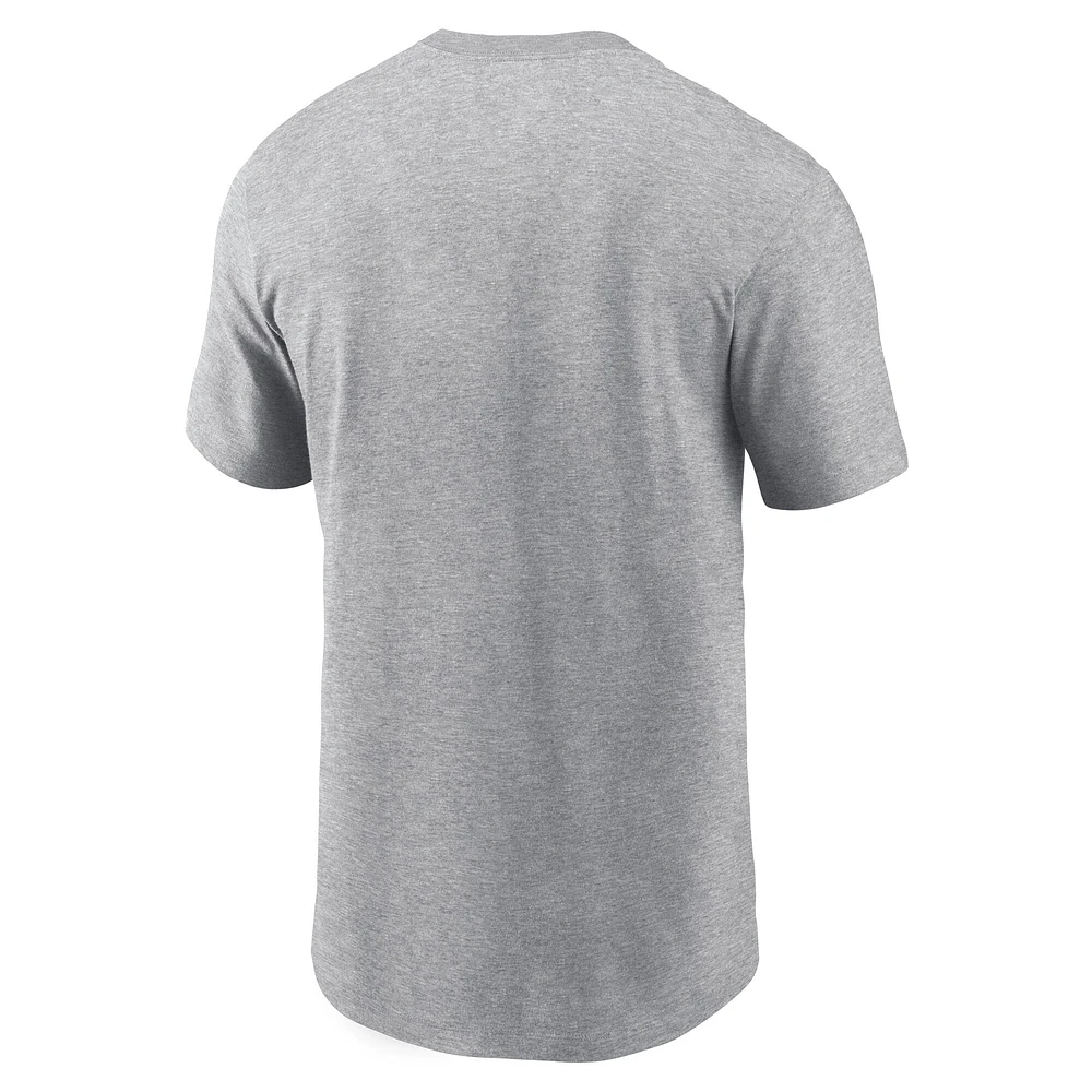 Men's Nike  Heather Gray Tampa Bay Rays Arched T-Shirt