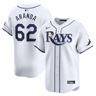 Maillot de joueur Nike Jonathan Aranda pour hommes, blanc, Tampa Bay Rays Home Limited Player