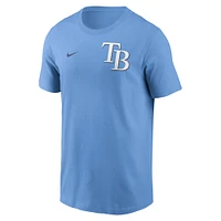 Men's Nike Light Blue Tampa Bay Rays 2-Hit T-Shirt