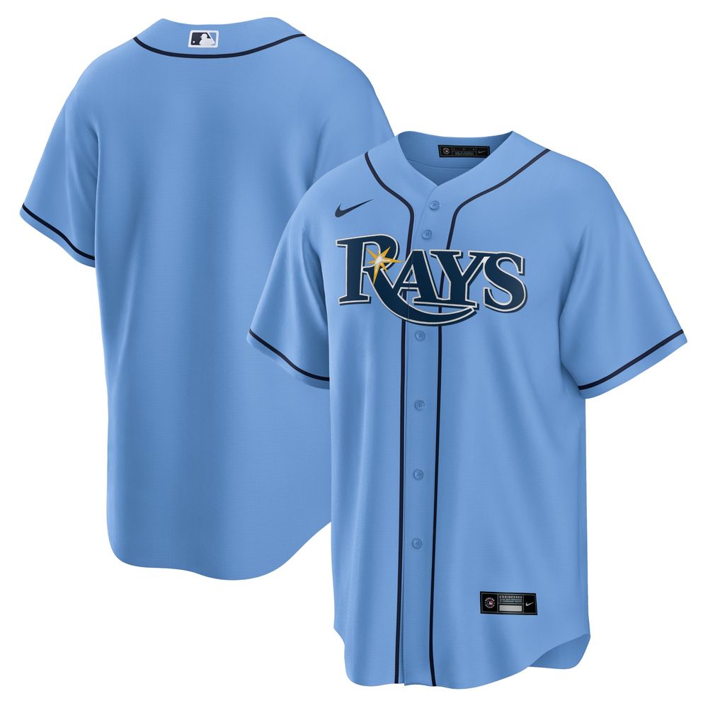 Men's Nike Light Blue Tampa Bay Rays Alternate Replica Team Jersey