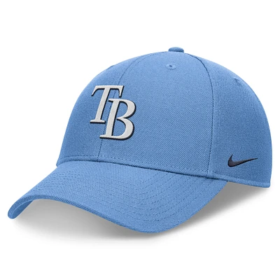 Casquette ajustable Nike Tampa Bay Rays Club Performance bleu clair pour homme