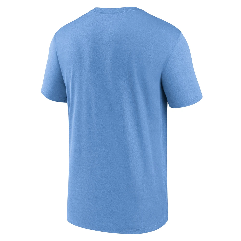 T-shirt d'entraînement Nike bleu clair Tampa Bay Rays Local Legend pour homme