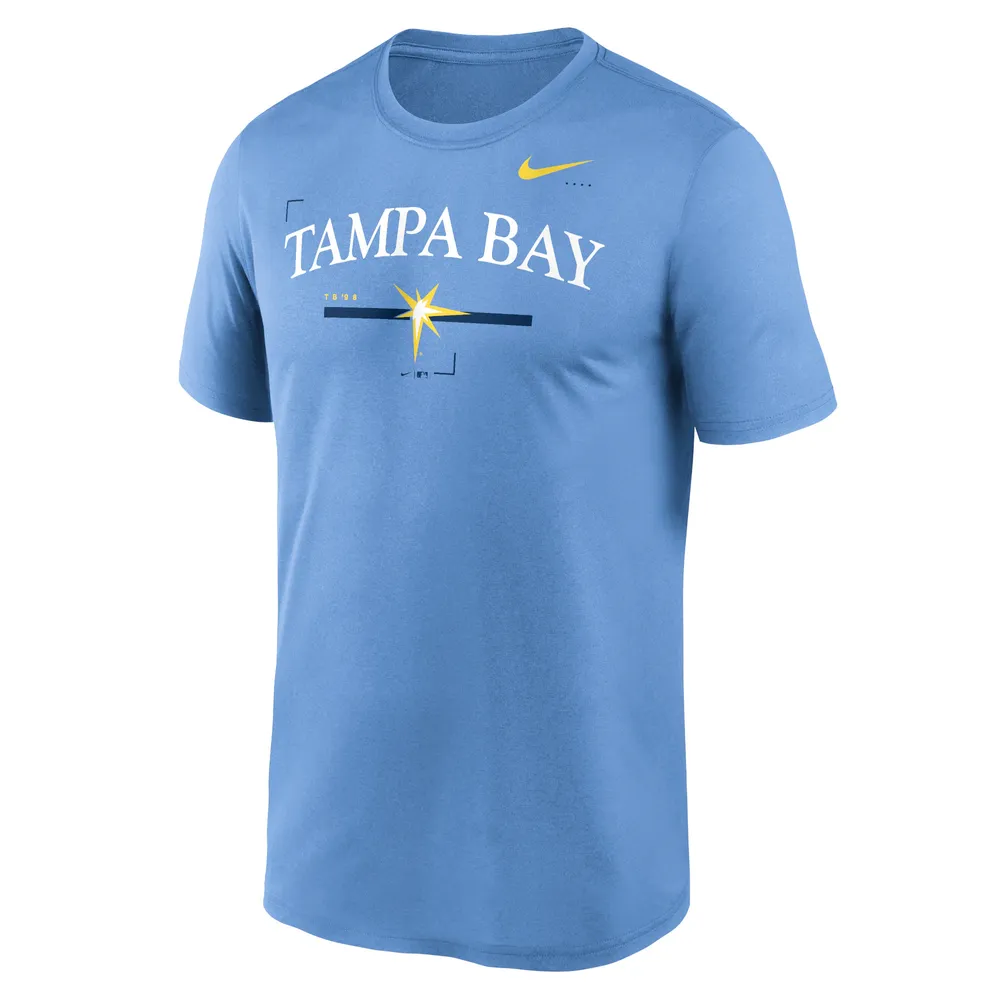 T-shirt Légende locale des Rays de Tampa Bay Nike pour homme - Bleu clair