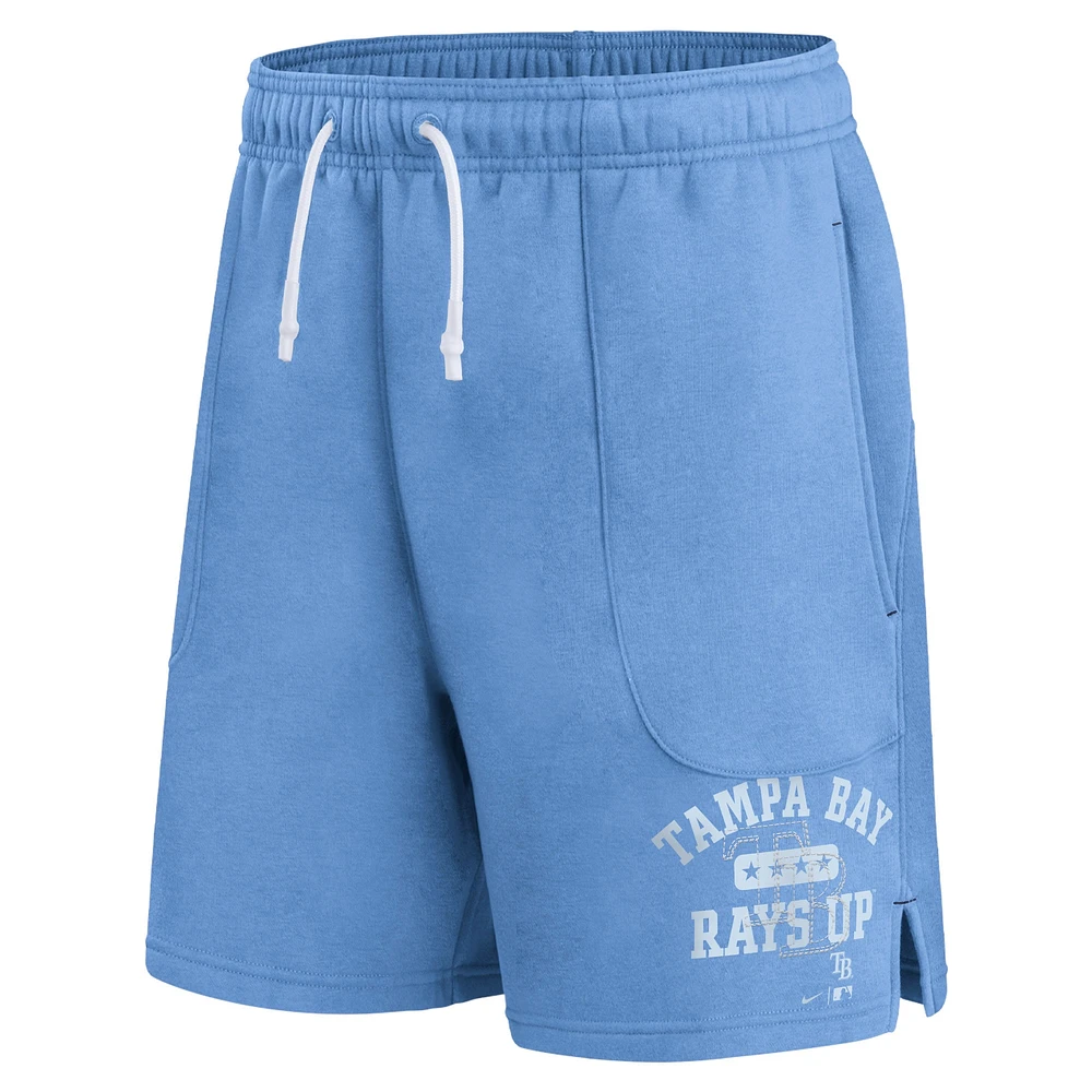 Men's Nike Light Blue Tampa Bay Rays Statement Ball Game Shorts