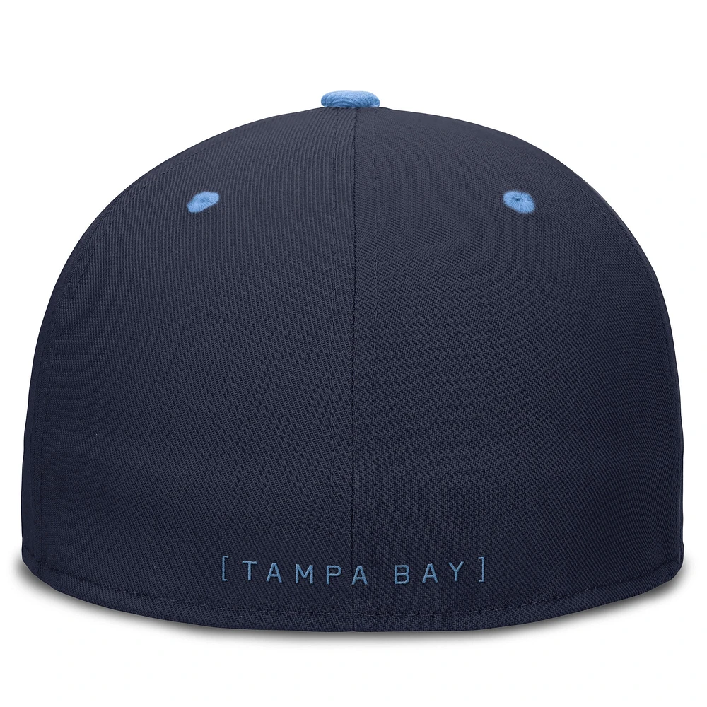 Men's Nike  Navy/Light Blue Tampa Bay Rays 25th Anniversary True Primetime Two-Tone Performance Fitted Hat