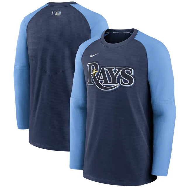 Lids Tampa Bay Rays Majestic Authentic Collection On-Field 3/4-Sleeve  Batting Practice Jersey - Navy/Light Blue