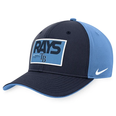 Men's Nike Navy/Light Blue Tampa Bay Rays Classic99 Colorblock Performance Snapback Hat