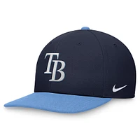 Casquette Nike bicolore à visière arrière bleu marine/bleu clair Tampa Bay Rays pour homme