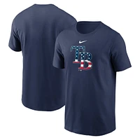 T-shirt Nike bleu marine Tampa Bay Rays Americana pour homme