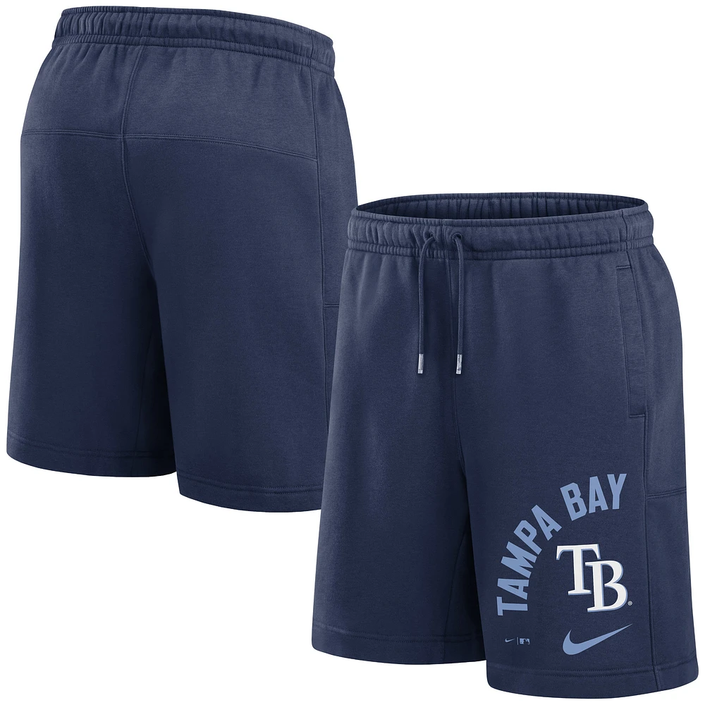 Short de kicker arqué Nike pour hommes, bleu marine, Tampa Bay Rays