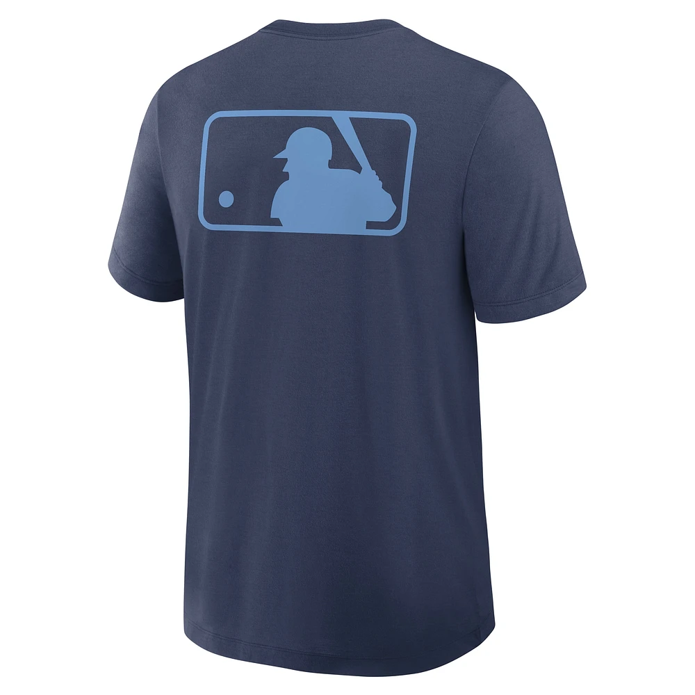 Men's Nike Navy Tampa Bay Rays Authentic Collection Early Work Tri-Blend Performance T-Shirt