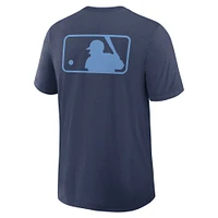 Men's Nike Navy Tampa Bay Rays Authentic Collection Early Work Tri-Blend Performance T-Shirt