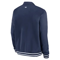 Men's Nike Navy Tampa Bay Rays Authentic Collection Full-Zip Bomber Jacket