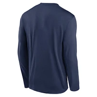 Men's Nike Navy Tampa Bay Rays Authentic Collection Practice Performance Long Sleeve T-Shirt