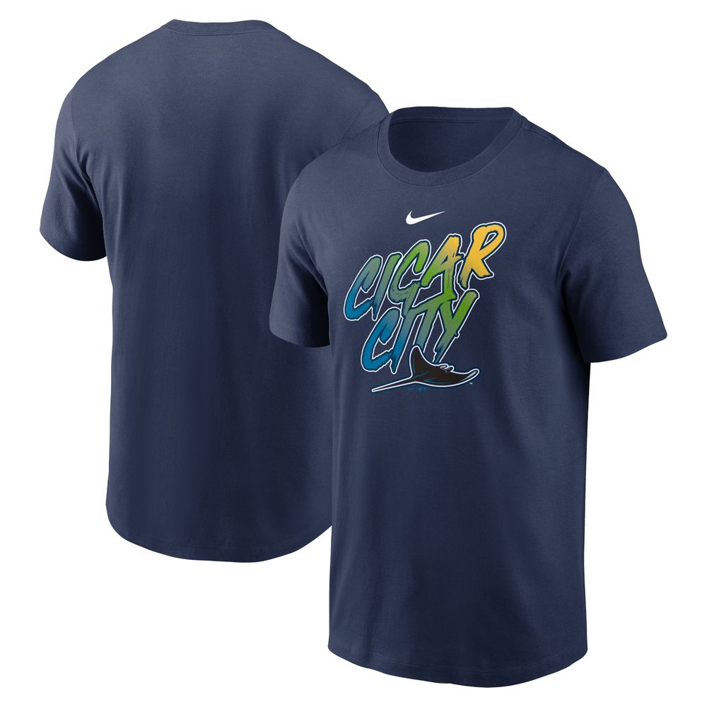 Men's Nike Navy Tampa Bay Rays Cigar City Local Team T-Shirt