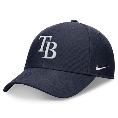 Casquette ajustable Nike Tampa Bay Rays Club Performance pour homme bleu marine