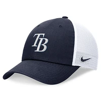 Casquette ajustable Nike Navy Tampa Bay Rays Club Trucker pour hommes