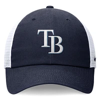 Casquette ajustable Nike Navy Tampa Bay Rays Club Trucker pour hommes