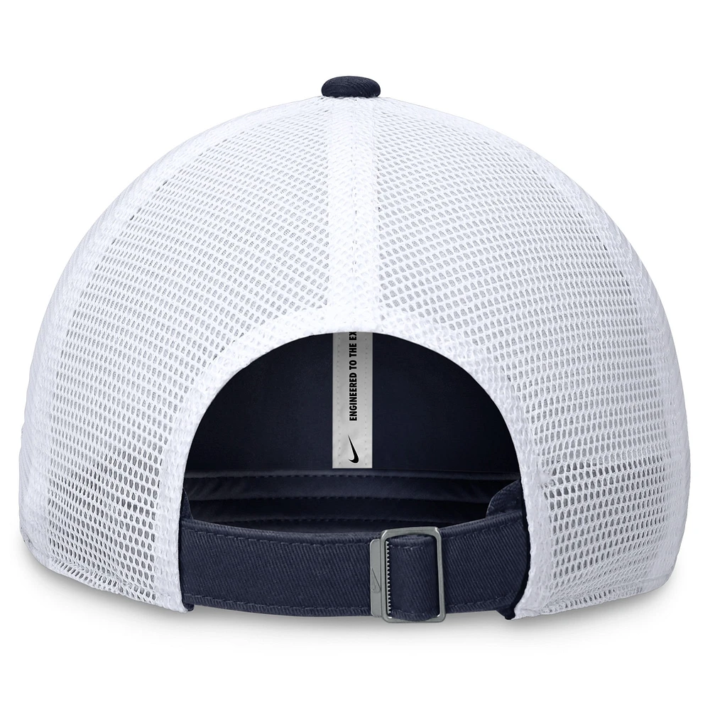 Casquette ajustable Nike Navy Tampa Bay Rays Club Trucker pour hommes