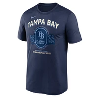 T-shirt Nike bleu marine Tampa Bay Rays pour hommes, série Legend de la République dominicaine