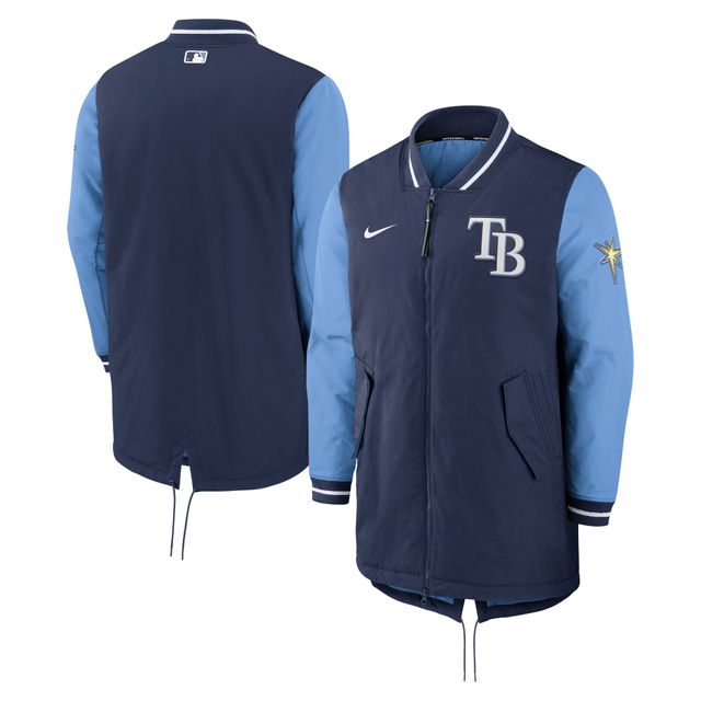 Veste entièrement zippée Nike bleu marine Tampa Bay Rays Dugout Performance pour homme