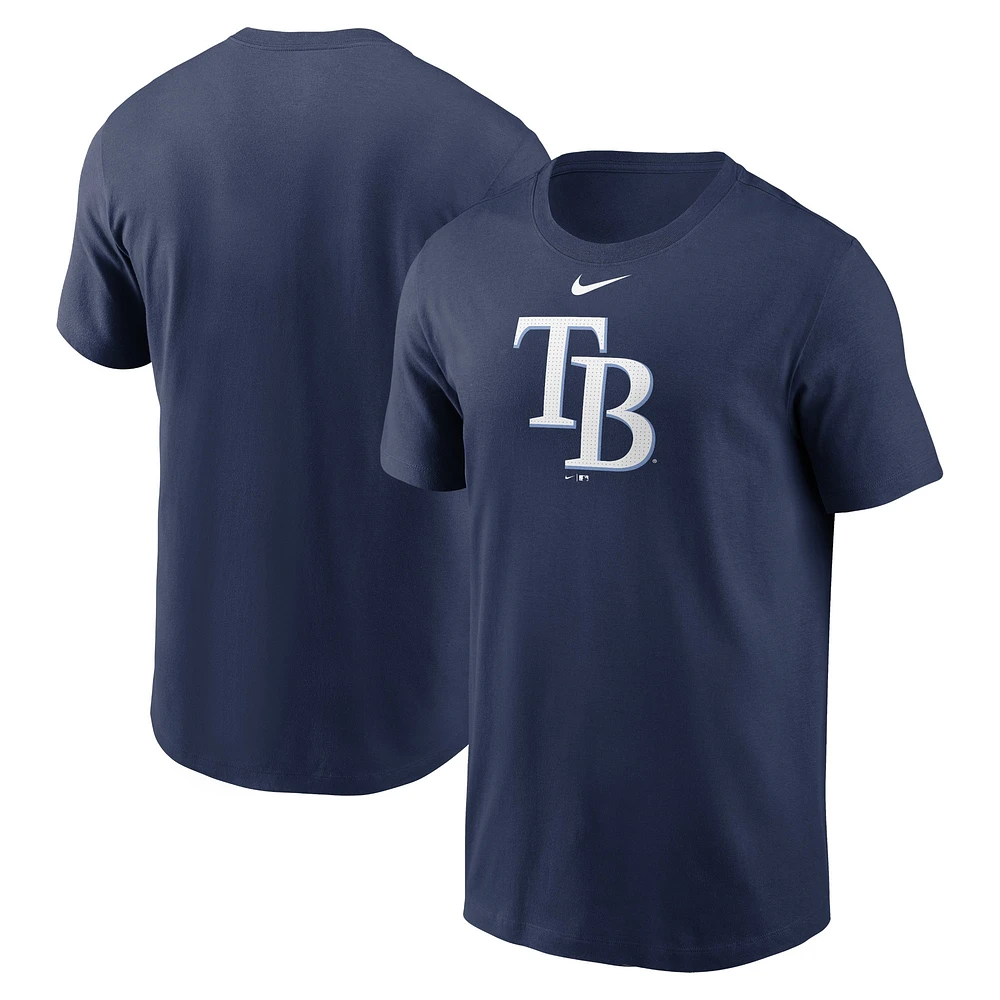 Men's Nike Navy Tampa Bay Rays Fuse Logo T-Shirt