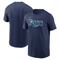 T-shirt Nike bleu marine avec logo Fuse de Tampa Bay Rays pour hommes