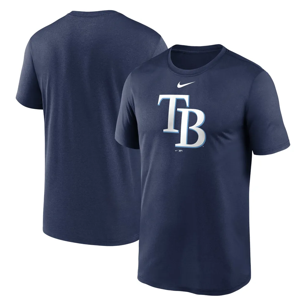 T-shirt à logo New Legend des Rays de Tampa Bay Nike pour homme, bleu marine