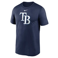 T-shirt à logo New Legend des Rays de Tampa Bay Nike pour homme, bleu marine