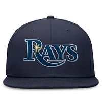 Casquette Nike Performance ajustée bleu marine Tampa Bay Rays pour homme