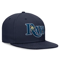 Casquette Nike Performance ajustée bleu marine Tampa Bay Rays pour homme