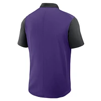 Polo Nike Victory Performance violet/noir pour homme, collection Cooperstown