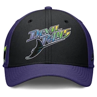 Men's Nike Purple/Black Tampa Bay Rays Rise Swoosh Performance Flex Hat