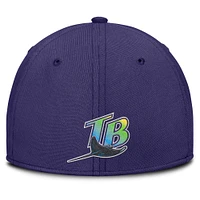 Men's Nike Purple/Black Tampa Bay Rays Rise Swoosh Performance Flex Hat