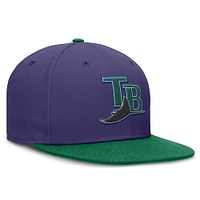 Men's Nike  Purple/Green Tampa Bay Rays True Primetime Two-Tone Performance Fitted Hat