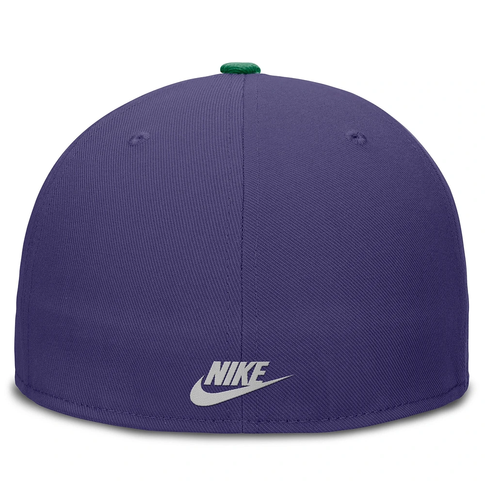 Men's Nike  Purple/Green Tampa Bay Rays True Primetime Two-Tone Performance Fitted Hat