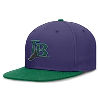 Men's Nike  Purple/Green Tampa Bay Rays True Primetime Two-Tone Performance Fitted Hat