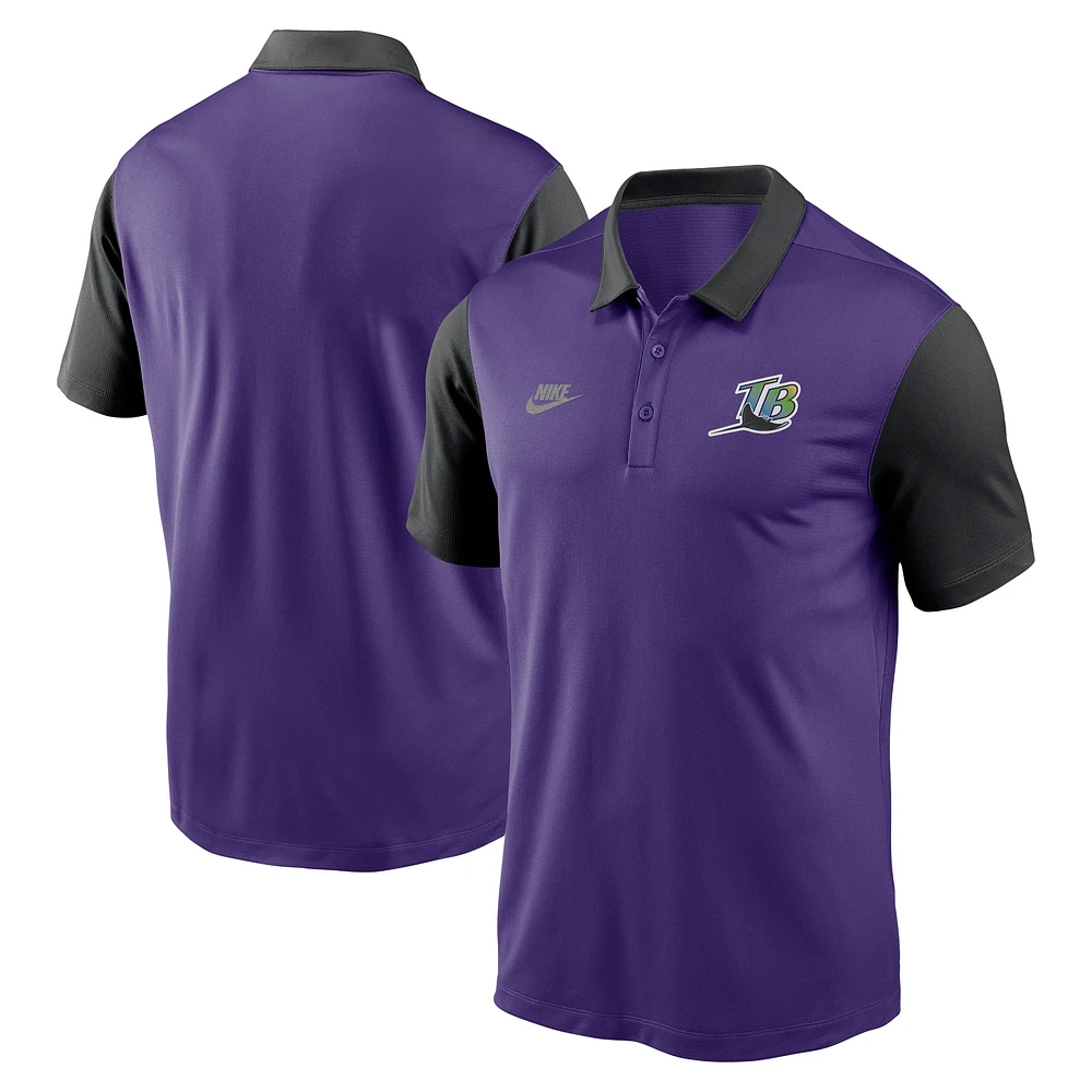 Men's Nike Purple Tampa Bay Rays Franchise Cooperstown Collection Polo