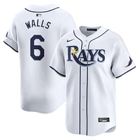 Maillot de joueur Nike Taylor Walls pour hommes, blanc, Tampa Bay Rays Home Limited Player