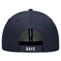 Casquette ajustable Nike Tampa Bay Rays Club Performance pour homme, blanc/bleu marine